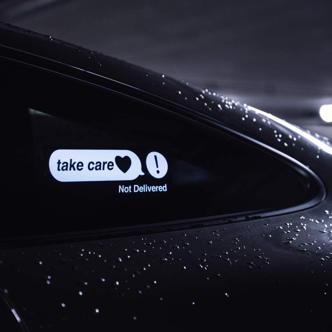 Take care LED-Aufkleber