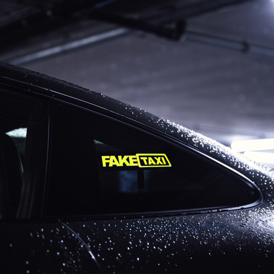 Fake Dealer Sticker FakeTaxi led sticker | Auto sticker van Fake Taxi – socialsticker