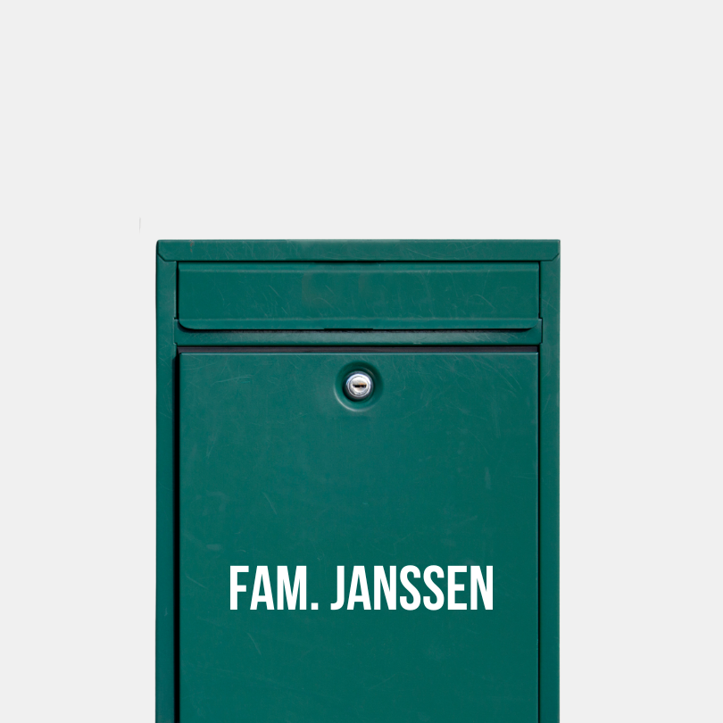 Briefkastenschild Name
