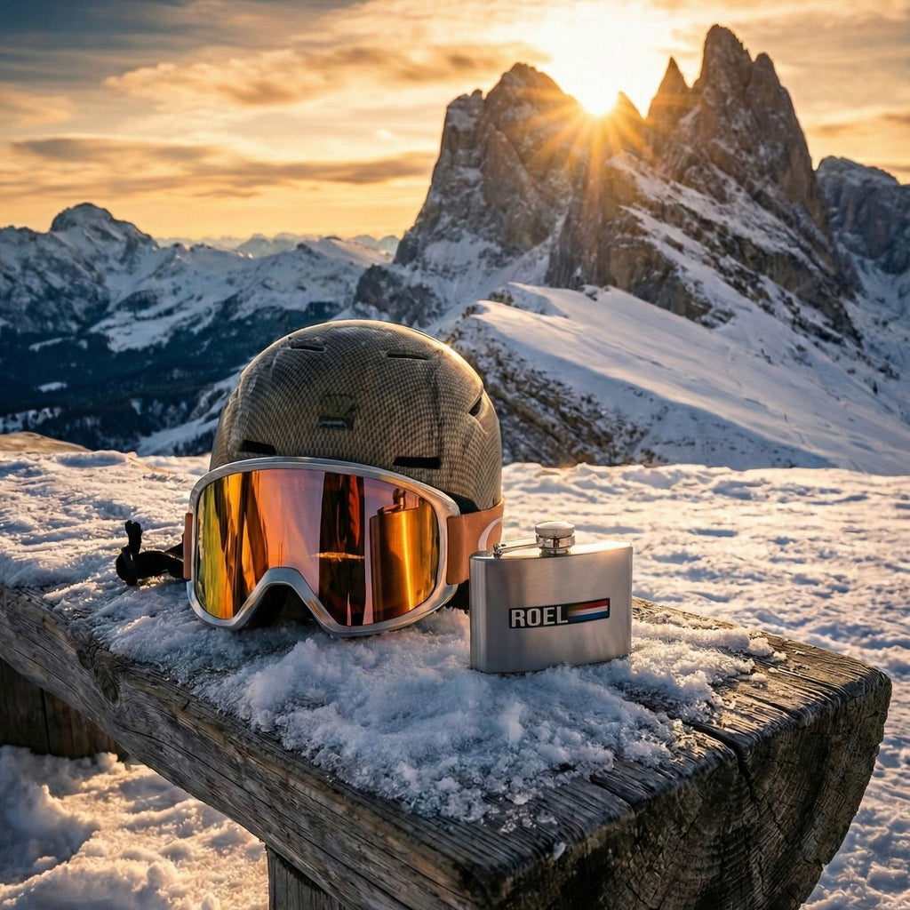 Name & Flaggenaufkleber 'Ischgl' Ski