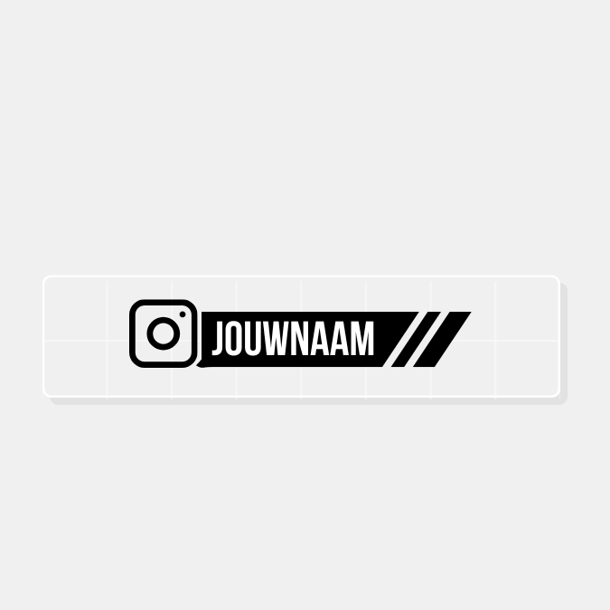 Instagram-Autoaufkleber | Streifen