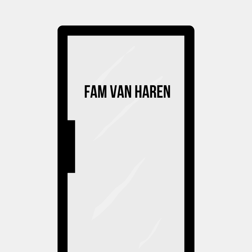 Fensteraufkleber Text Familie