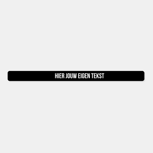 Kentekensticker eigen tekst