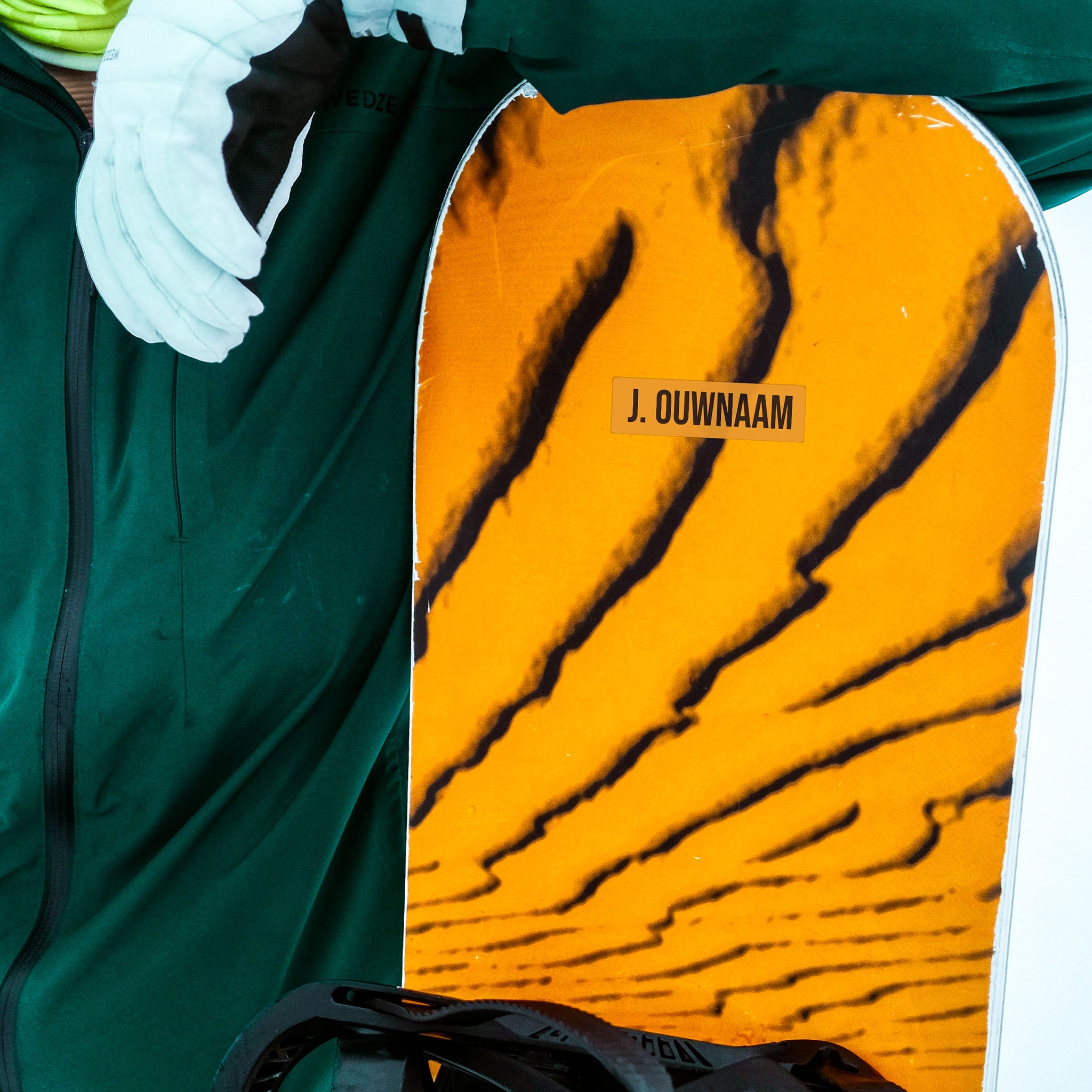 Textaufkleber Snowboard