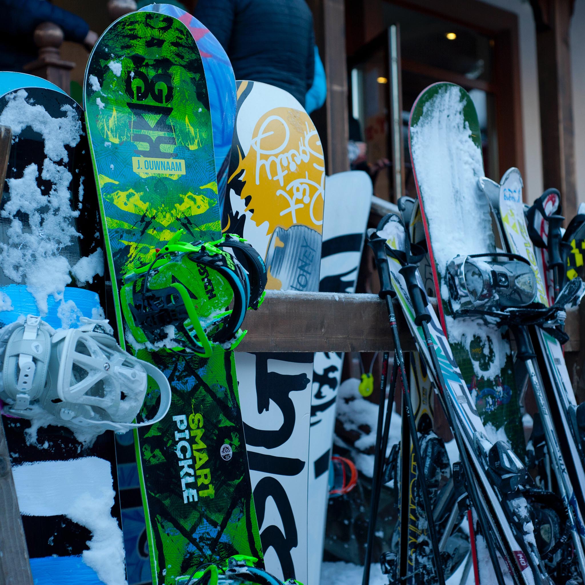 Textaufkleber Snowboard