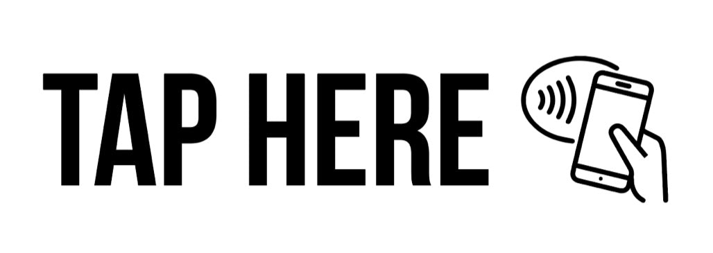 Tap here! | NFC-Aufkleber