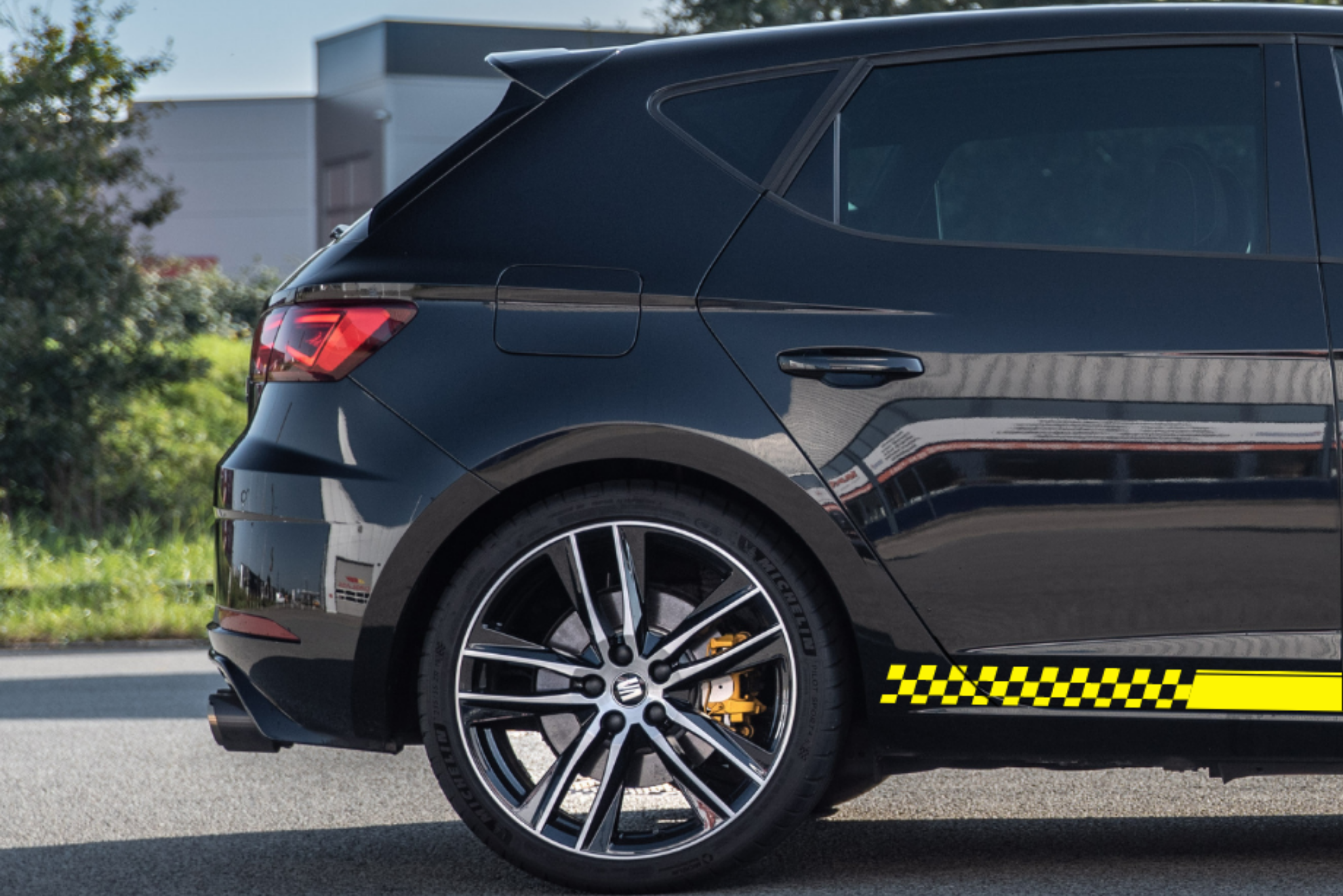 Racing Stripes | Delaware | Mit eigenem Text! | Satz von 2 Streifen