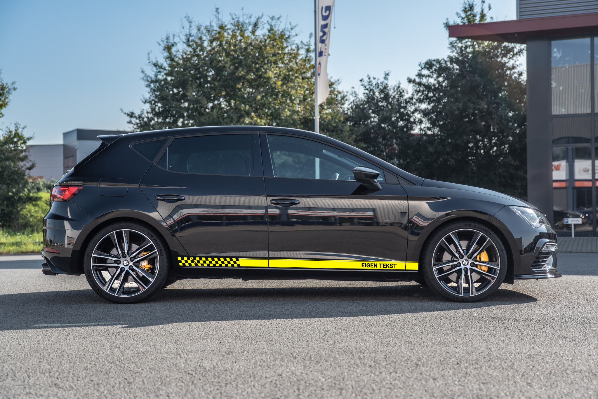 Racing Stripes | Delaware | Mit eigenem Text! | Satz von 2 Streifen