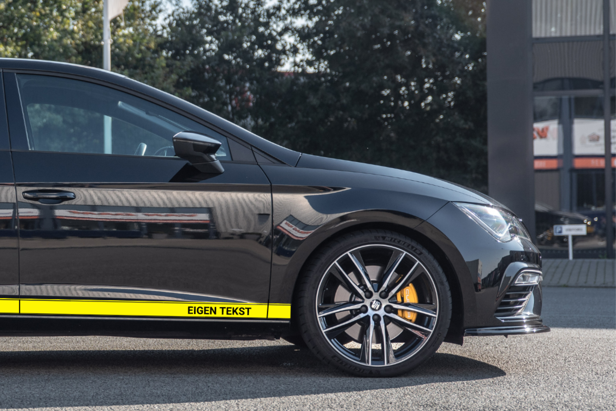 Racing Stripes | Delaware | Mit eigenem Text! | Satz von 2 Streifen